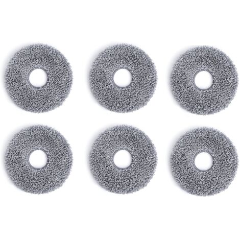 6 Pièces Chiffons de nettoyage lavables / réutilisables, pour aspirateur robot DEEBOT T30 PRO OMNI / T30 OMNI, accessoire d'origine (1/5)