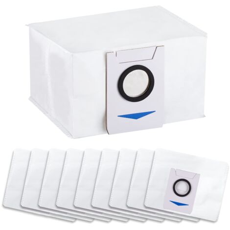 Lot de 10 sacs d'aspirateur pour station d'aspiration Ecovacs Deebot X1 Omni / X1 e Omni / T20 Omni, grande capacité de 3 l, pièces de rechange (1/5)