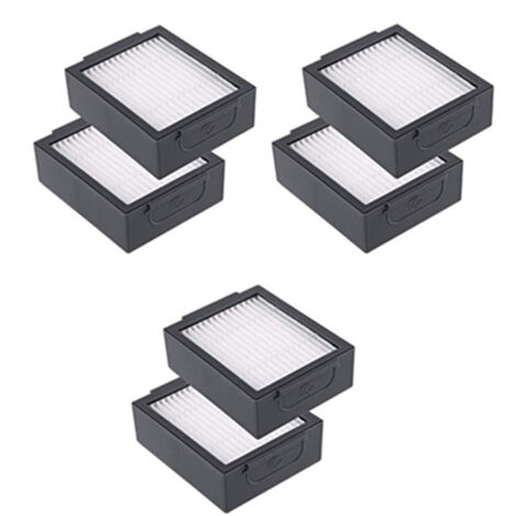 Paquet de 6 filtres de rechange pour iRobot Roomba e5 e5154 e6 i7 i7+ i7156 i1 i3 i4 i8 Filtre à air HEPA (non compatible avec Combo J7+) Pièces de rechange durables (1/5)