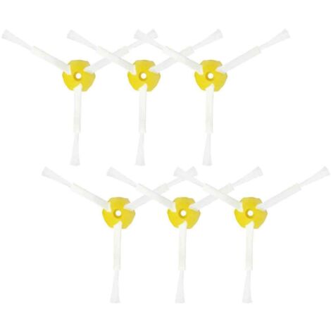 KIT LARGE 6 PCS BROSSE LATERALE A 3 BRANCHES POUR IROBOT ROOMBA KIT D'ENTRETIEN SERIES 500 600 700 (1/5)