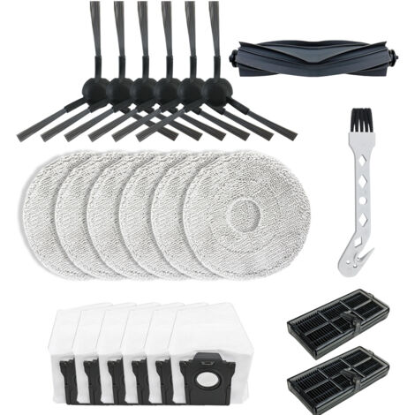 Pour Aspirateur Robot pour Dreame L10s Pro Ultra Heat / X30 Ultra, Brosse Principale, Sacs à Poussière, Lingettes, Filtres (1/5)