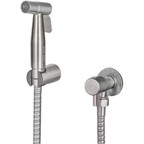 Tête de lave-mains en acier inoxydable 304 – Argent, sans plomb, débit d'eau puissant, étanche et hygiénique, convient pour la toilette, les soins des bébés et des animaux de compagnie (1/5)