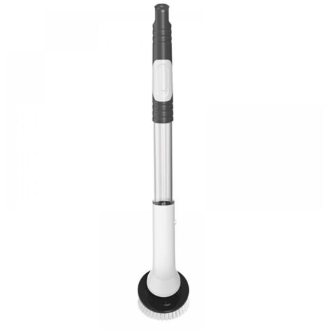 Brosse de nettoyage électrique rotative, brosse de nettoyage de douche sans fil avec poignée réglable, adaptée au nettoyage des baignoires, des joints de carrelage, des lavabos, des voitures, etc (1/5)