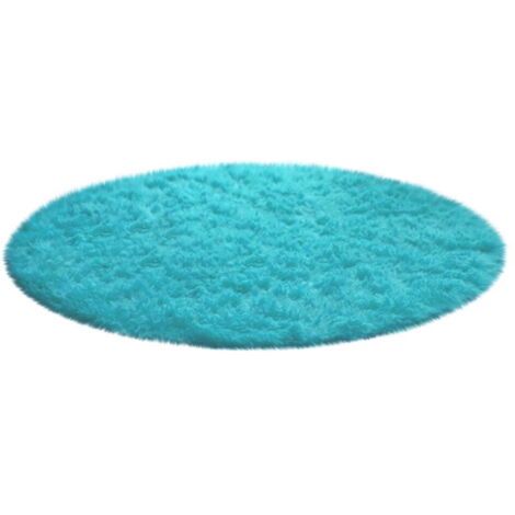 Tapis de bain doux et antidérapant, tapis rond en peluche bleu roi, convenant aux salles de bain, chambres et salons – un complément parfait à votre décoration intérieure (1/5)