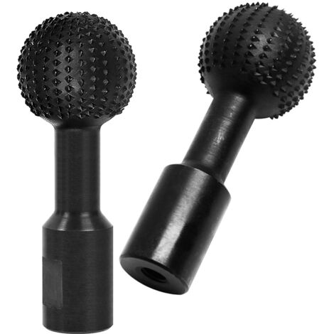 Un ensemble de deux fraises à bout sphérique pour la sculpture sur bois, 14 mm, avec des billes de meulage adaptées aux meuleuses d'angle de 115/125 mm (1/5)