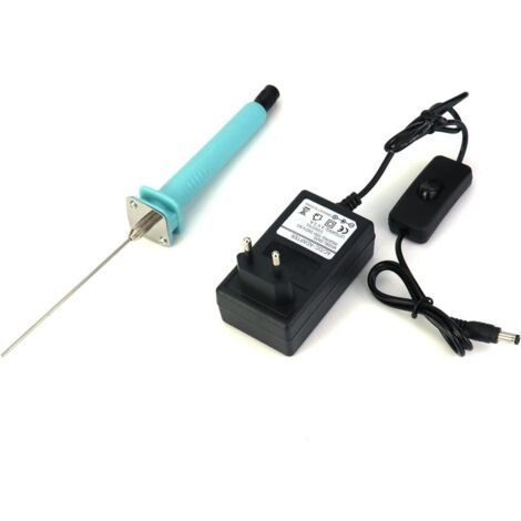 Coupe-mousse - Coupe-mousse à fil chaud - Coupe-mousse électrique 10 cm - 100-240 volts - 30 watts - Coupe-polystyrène - Convient aux panneaux de mousse - Prise standard européenne (1/5)