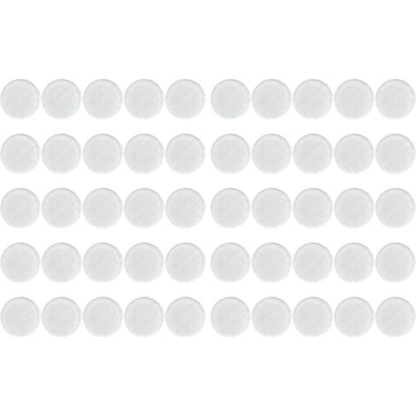 Lot de 50 tapis de protection transparents et antidérapants pour verre – en PVC, 2,5 cm d'épaisseur – tapis de protection auto-adhésifs pour éviter les rayures et les glissements sur les tables et cha (1/5)