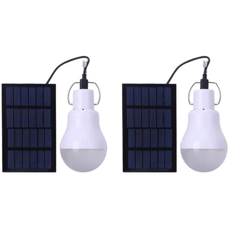 Lampe de camping rechargeable à énergie solaire, adaptée au travail en extérieur et à l'éclairage domestique.2Article (1/5)
