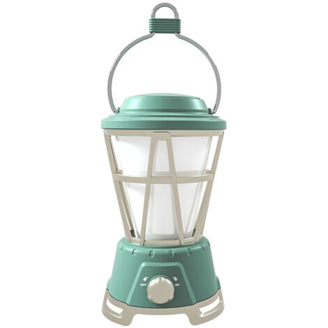 lampe de tente de camping extérieureLampe de camping rétroLampe portative, à piles, verte (1/5)