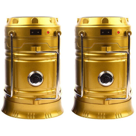 Lampes de campingLumière d'urgence ouraganLampe de tente de camping portable, dorée.117 cmVersion normale (1/5)