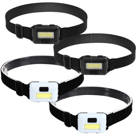 Lampe frontale de travail étanche, idéale pour le camping en famille, la course à pied et la lecture, disponible en blanc et en noir,4Article (1/5)