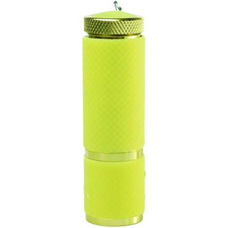 Petite lampe torche avec cordon, lampe de camping portable, jaune crème glacée (1/5)