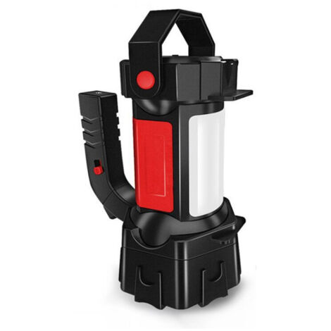 Lampe de camping portable haute luminosité, idéale pour les situations d'urgence, la randonnée en plein air, les pannes de courant, etc., version rouge portable (1/5)