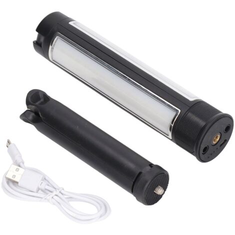 Lampe de travail LED pliable à trois faces avec trépied et chargement USB, idéale pour la photographie en extérieur et le camping (1/5)