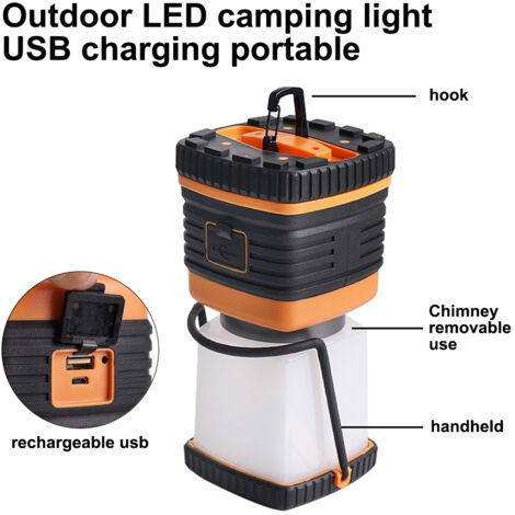 Lampe Torche LED Rechargeable 1000 Lm, Zoomable, 6 Modes, Puissante Et Etanche Ideale Camping Randonnee Secours 91987205
