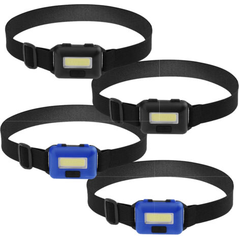 Lampe frontale de travail étanche, idéale pour le camping en famille, la course à pied et la lecture, disponible en bleu et en noir,4Article (1/5)