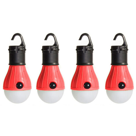 Ampoule pour tente de camping, équipement de camping, convient pour le camping, la randonnée et les excursions en autonomie, crochet rouge (1/5)