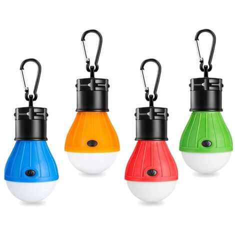 Lampes de camping - Lampes LED - Éclairage de secours - Portables - Idéales pour le camping, l'exploration et la pêche - Lot de 4 (1/5)