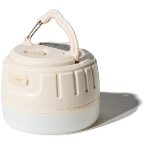 Lumières de tente Camping portable dirigé lampe Imperméable , blanc ivoire,lanterne LED rechargeable , lampe de camping, projecteur portable LED rechargeable (1/5)