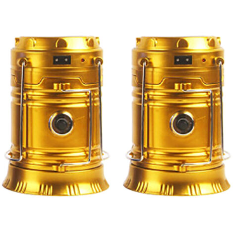 Lampes de campingLumière d'urgence ouraganLampe de tente de camping portable, dorée.139 cmVersion améliorée (1/5)