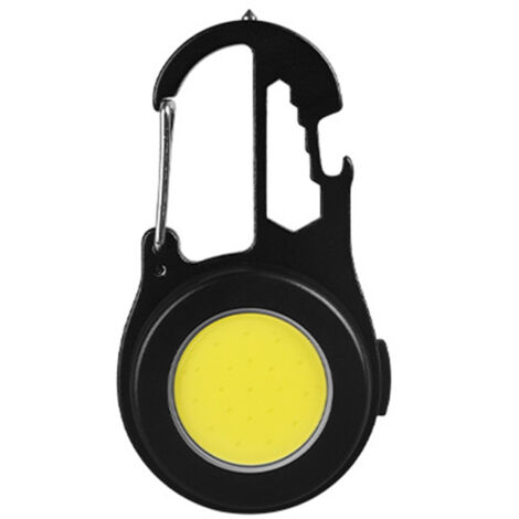 Mini lampe porte-clés USB multifonctionnelle portable, porte-clés Lampe de travail portable, rechargeable et étanche, éclairage de secours étanche Gadget pour le terrain (1/5)
