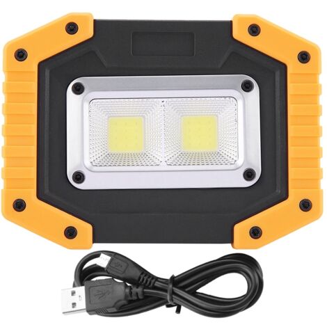 Projecteur COB, lampe de signalisation LED rechargeable par USB, adaptée aux urgences de camping en extérieur (billes rondes) (1/5)