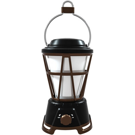lampe de tente de camping extérieureLampe de camping rétroLampe de poche, à piles, noire (1/5)
