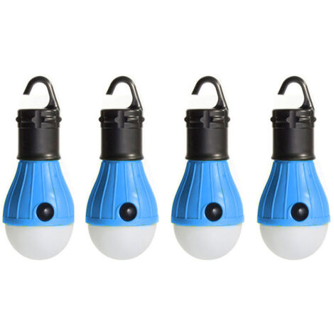 Ampoule pour tente de camping, équipement de camping, convient pour le camping, la randonnée et les excursions en sac à dos, crochet bleu (1/5)