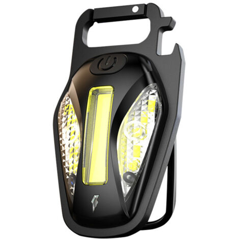 Lampe porte-clés pour tentes, camping, lampe de travail rechargeable, lampe de camping, lampe de camping rechargeable, porte-nom, alliage d'aluminium, LED (1/5)