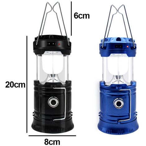 Tente rechargeable USB Type C Lampe de camping rétro à LED Lanterne de camping a