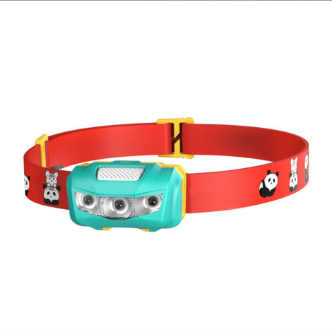 Lampe frontale pour enfants,dirigéLampe frontale pour la course nocturne, la randonnée et le camping, bleu océan (1/5)