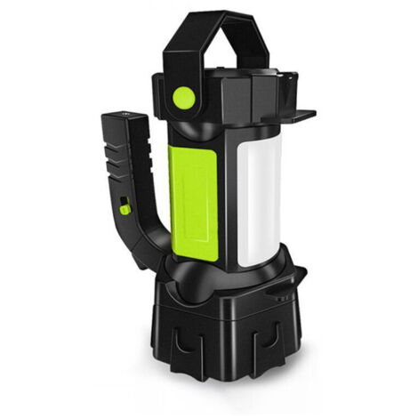 Lampe de camping portable haute luminosité, idéale pour les situations d'urgence, la randonnée en plein air, les pannes de courant, etc., modèle vert portatif (1/5)