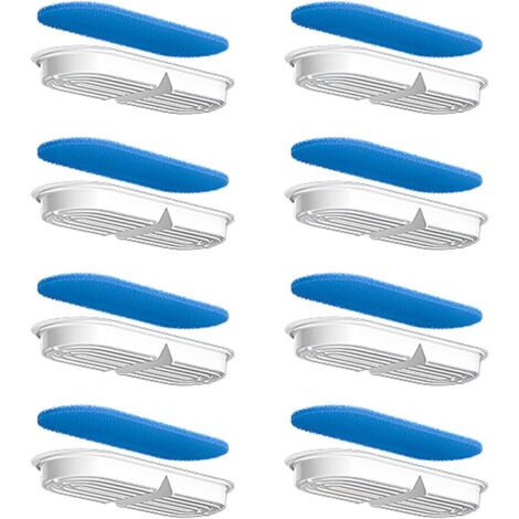 Lot de 8 filtres de fontaine à eau pour chat - Filtre à eau pour boisson pour chat - Filtres de rechange pour fontaine à eau FT888 (1/5)