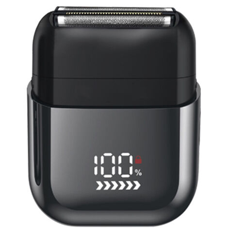 Mini Rasoir Électriques pour Hommes avec Affichage LED, Rasoir Électrique Étanche IPX7, Mini Rasoir Portable Silencieux et Lavable, Rasoir Homme (1/5)