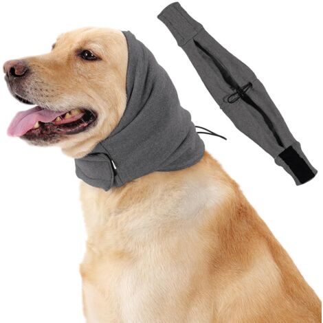 Protection auditive et Cache-Oreilles pour Chien - Sweat à Capuche - Chauffe-Oreilles Respirant avec réduction du Bruit - pour Chiens anxieux en Cas de Feux d'artifice, d'orage,M (1/5)