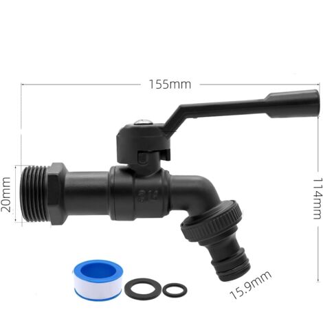 Robinet De Jardin Universel 1/2 Et 3/4 - Antigel, Avec Raccords Et Joint - Pour Tuyau D'arrosage, Machine à Laver Robinet De Jardin Décoratif Robinet De Jardin Universel 1/2 Et 3/4 - Antigel, Avec Raccords Et Joint - Pour Tuyau D'arrosage, Machine à Laver Robinet De Jardin Décoratif