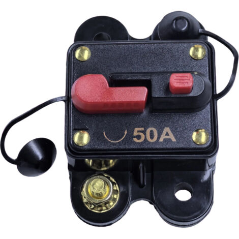 Disjoncteur Auto-réarmable 100a 12v-24v avec Protection Anti-poussière Noir pour Circuits Automobiles Haute Sensibilité, Compatible Treuil et Système Audio, Protection Surcharge (1/5)