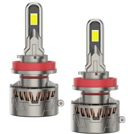 Ampoule LED H7, Kit d'éclairage LED de Remplacement 38000LM 160W, Plug and Play Taille 1:1 Phare H7 Feux de Route et de Croisement Blancs 6500K pour Voitures 12V (1/5)