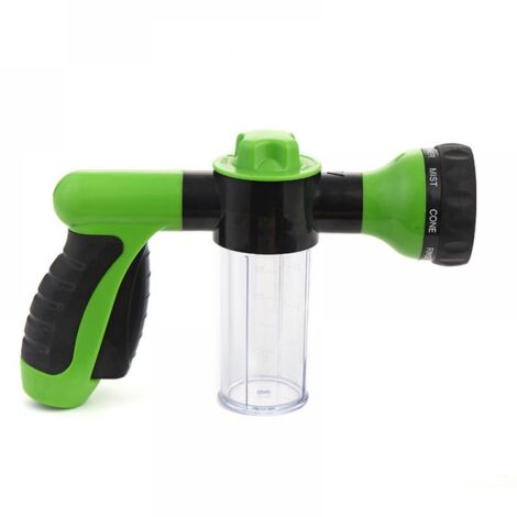 Pistolet d'arrosage pour Tuyau d'arrosage avec réservoir pour Savon ou Engrais - Jet Wash - Accessoire d'arrosage - 8 Modes d'arrosage - Pulvérisateur de Tuyau d'arrosage avec Distributeur (1/5)