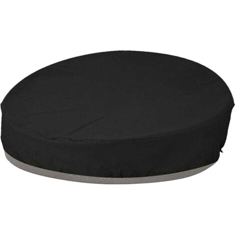 Housse de protection pour lit de jardin rond – Tissu Oxford 210D imperméable – Résistante aux UV et anti-poussière – Dimensions 190x89cm - UV 210 D (1/5)