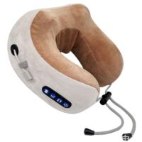 Masseur Cervical et Cou, Appareil Massage de Cervicales, Masseur Électrique Oreiller de Nuque sans fil Massant à Shiatsu, Coussin de Massage Électrique pour les Cervicales Douloureuses