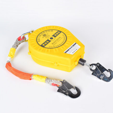 Antichute a Rappel Automatique, Dispositif Anti-Chute Rétractable pour Connecter Harnais de Securite, 10M