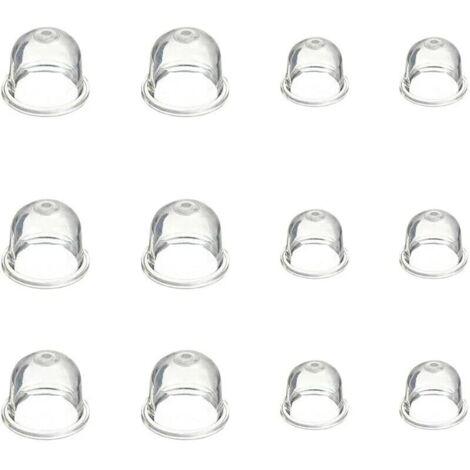 12 Pièces Carburateur Amorce Pompe Ampoule 19 mm et 22 mm Poire Pompe Amorcage Accessoires de Carburateur pour Debroussailleuse Tronçonneuse Souffleur Tondeuse (1/4)