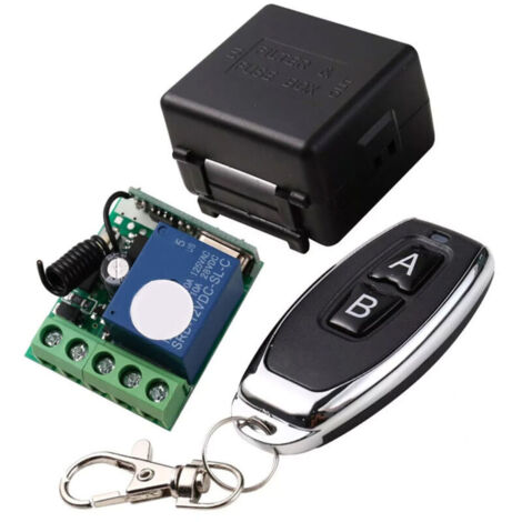 Télérupteur sans fil 12V – Relais temporisé 433MHz – Modes momentané et auto-verrouillage – Pour contrôle d'éclairage et moteur – Wancle
