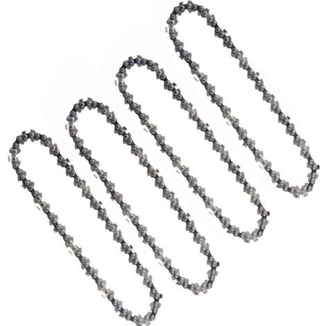 4 Pièces Chaînes De Tronçonneuse 6 Pouces 1/4 Pouces Compatibles Mini Tronçonneuses électriques Sans Fil 6 Pouces 37 maillons d'entraînement 15cm