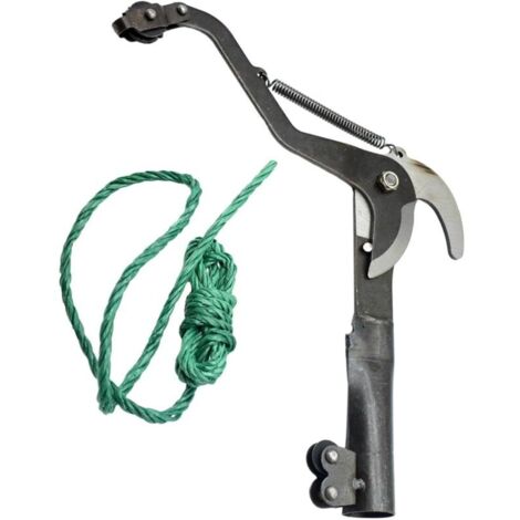 Sécateur haute altitude, tête de scie extensible sans perche, coupe-branches d'extérieur haute altitude avec corde, coupe-branches pour arbres fruitiers