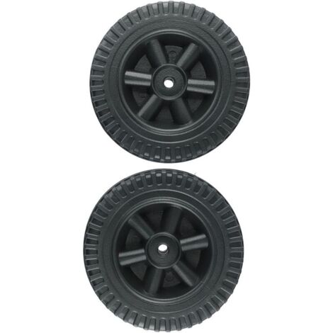 Lot de 2 roues de rechange pour barbecue à gaz et autres marques de 150 cm (noir)