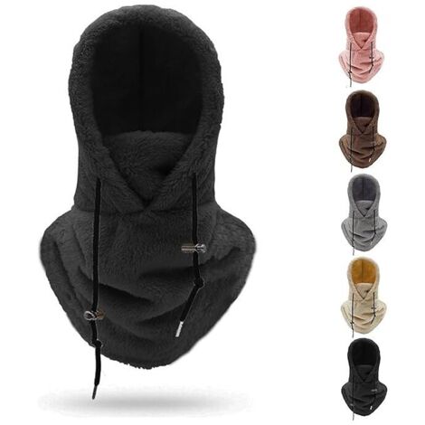 Masque de ski à capuche Sherpa, cagoule polaire coupe-vent pour l'hiver (1/5)