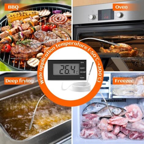 Thermomètre De Four Numérique Puleuroy Avec Sonde - Alarme Température & Écran LCD