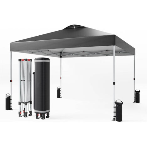 Tonnelle De Jardin Tillvex 3x6 M Imperméable UV50+ - Pop-up Avec 6 Panneaux Latéraux - Réglable En Hauteur - Idéale Fête, Terrasse, Piscine